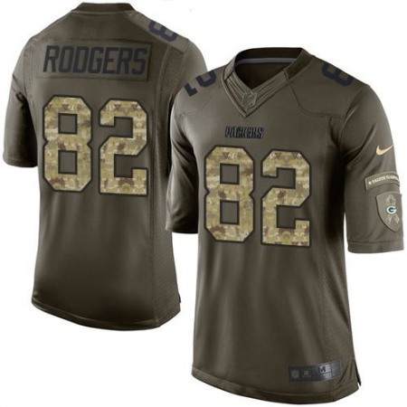 Packers #82 Richard Rodgers Green Men's Stitched NFL Limited Salute To Service Jersey