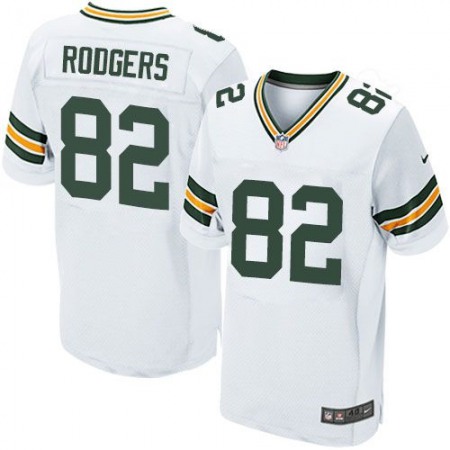 Packers #82 Richard Rodgers White Men's Stitched NFL Elite Jersey