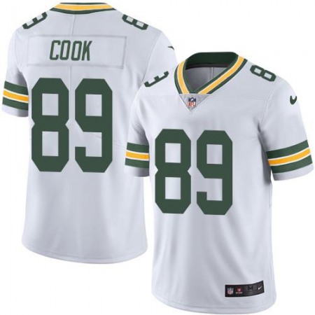Packers #89 Jared Cook White Men's Stitched NFL Limited Rush Jersey