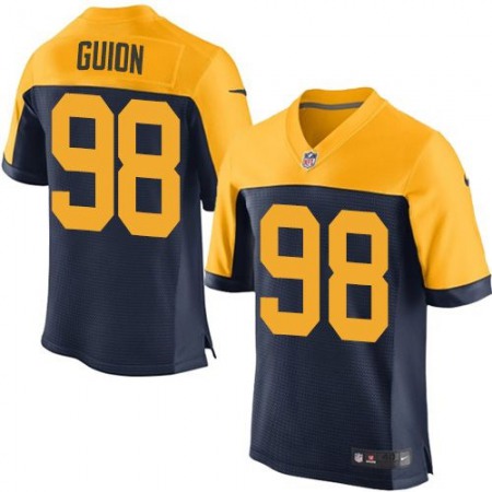 Packers #98 Letroy Guion Navy Blue Alternate Men's Stitched NFL New Elite Jersey