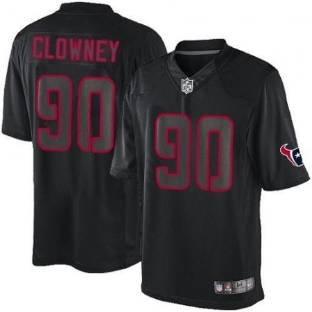 Texans #90 Jadeveon Clowney Black Men's Stitched NFL Impact Limited Jersey