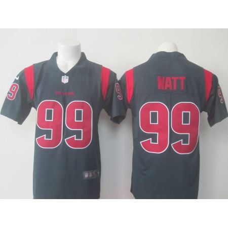 Men's Texans #99 J.J. Watt Navy Limited Rush Stitched NFL Jersey