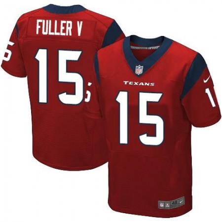 Texans #15 Will Fuller V Red Alternate Men's Stitched NFL Elite Jersey