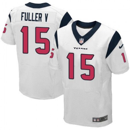 Texans #15 Will Fuller V White Men's Stitched NFL Elite Jersey