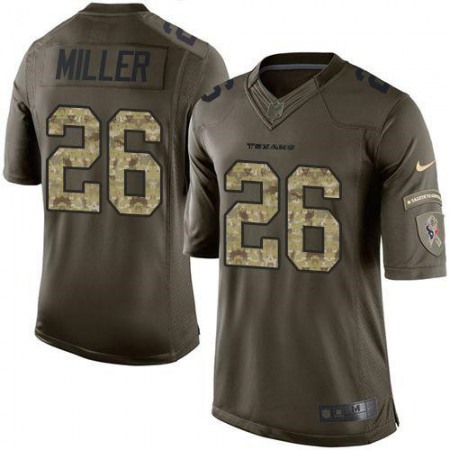 Texans #26 Lamar Miller Green Men's Stitched NFL Limited Salute to Service Jersey