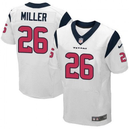 Texans #26 Lamar Miller White Men's Stitched NFL Elite Jersey