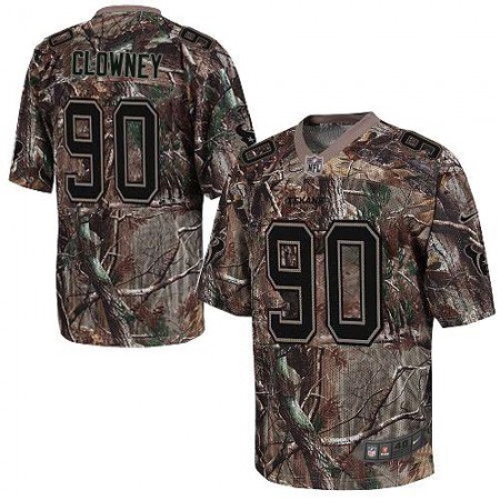Texans #90 Jadeveon Clowney Camo Men's Stitched NFL Realtree Elite Jersey