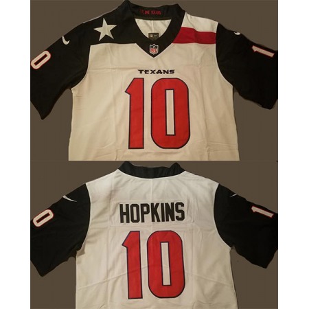 Men's Houston Texans #10 DeAndre Hopkins White Limited Stitched NFL Jersey