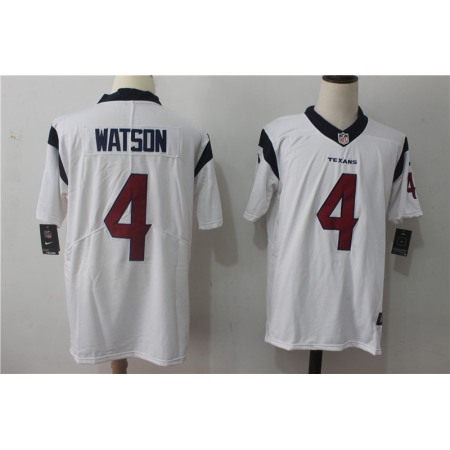 Men's Houston Texans #4 Deshaun Watson White Stitched NFL Vapor Untouchable Limited Jersey