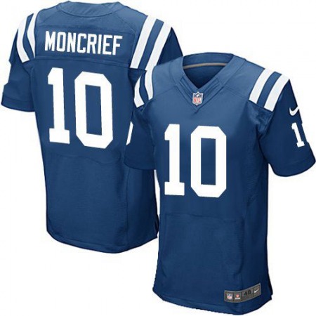 Colts #10 Donte Moncrief Royal Blue Team Color Men's Stitched NFL Elite Jersey