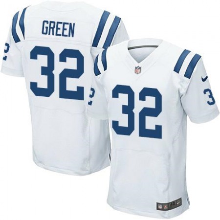 Colts #32 T.J. Green White Men's Stitched NFL Elite Jersey