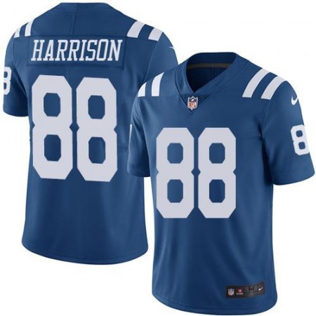 Colts #88 Marvin Harrison Royal Blue Men's Stitched NFL Limited Rush Jersey