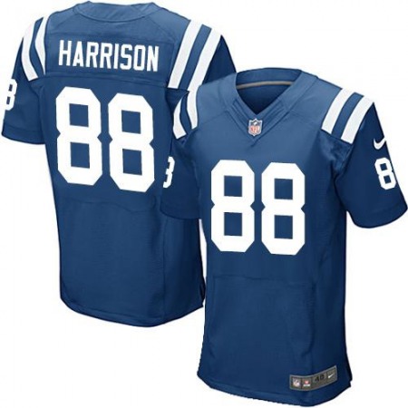 Colts #88 Marvin Harrison Royal Blue Team Color Men's Stitched NFL Elite Jersey
