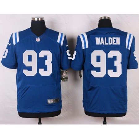Colts #93 Erik Walden Royal Blue Team Color Men's Stitched NFL Elite Jersey