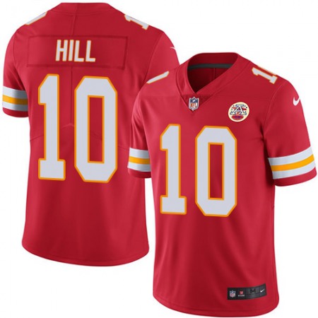 Chiefs #10 Tyreek Hill Red Men's Stitched NFL Limited Rush Jersey