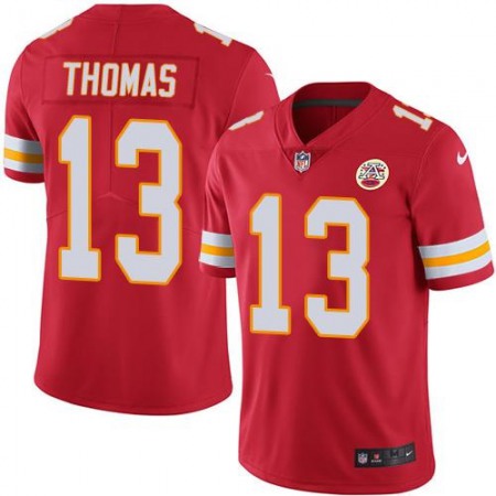 Chiefs #13 De'Anthony Thomas Red Men's Stitched NFL Limited Rush Jersey