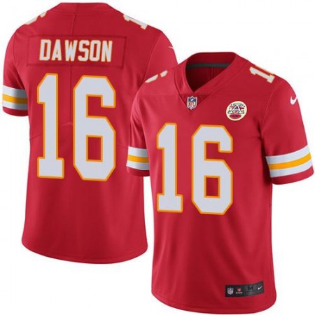 Chiefs #16 Len Dawson Red Men's Stitched NFL Limited Rush Jersey