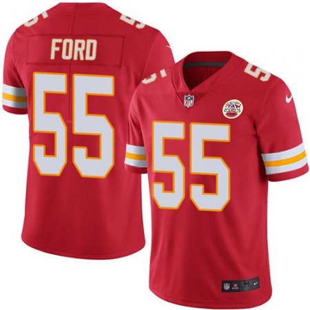 Chiefs #55 Dee Ford Red Men's Stitched NFL Limited Rush Jersey
