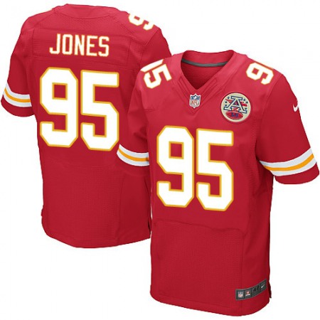 Chiefs #95 Chris Jones Red Team Color Men's Stitched NFL Elite Jersey