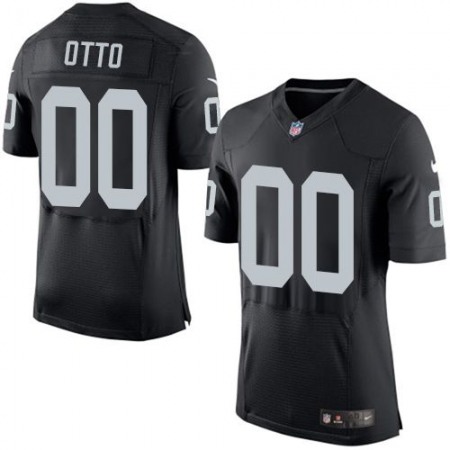 Raiders #00 Jim Otto Black Team Color Men's Stitched NFL New Elite Jersey