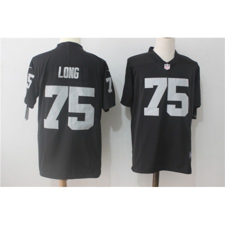 Men's Oakland Raiders #75 Howie Long Black Team Color Stitched NFL Vapor Untouchable Limited Jersey