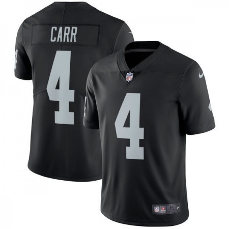 Men's Oakland Raiders #4 Derek Carr Black Vapor Untouchable Limited Stitched NFL Jersey