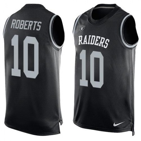 Raiders #10 Seth Roberts Black Team Color Men's Stitched NFL Limited Tank Top Jersey