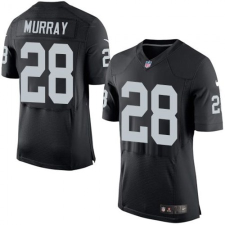 Raiders #28 Latavius Murray Black Team Color Men's Stitched NFL Elite Jersey