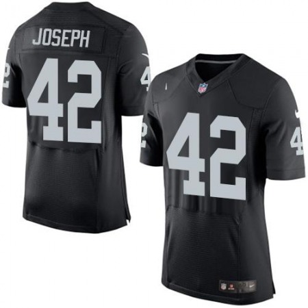 Raiders #42 Karl Joseph Black Team Color Men's Stitched NFL New Elite Jersey