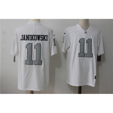 Men's Oakland Raiders #11 Sebastian Janikowski White Stitched NFL Vapor Untouchable Limited Jersey