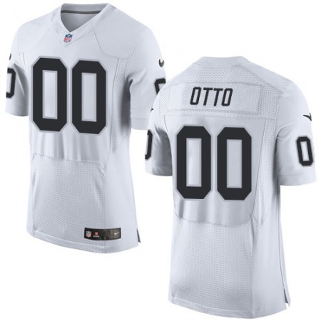 Raiders #00 Jim Otto White Men's Stitched NFL New Elite Jersey