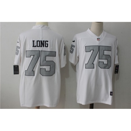 Men's Oakland Raiders #75 Howie Long White Stitched NFL Limited Rush Jersey