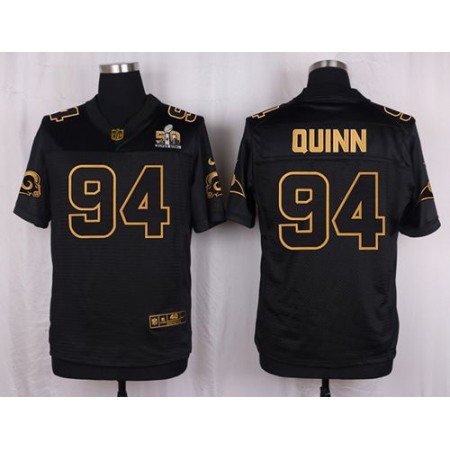 Rams #94 Robert Quinn Black Men's Stitched NFL Elite Pro Line Gold Collection Jersey