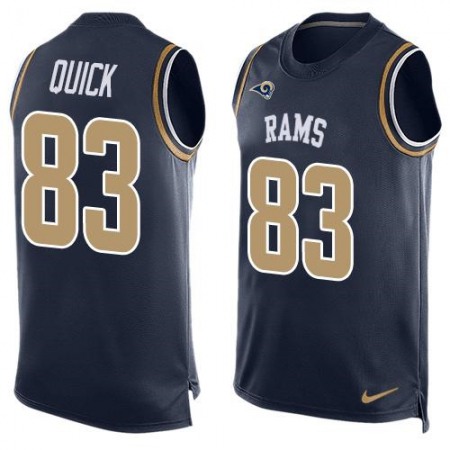 Rams #83 Brian Quick Navy Blue Team Color Men's Stitched NFL Limited Tank Top Jersey
