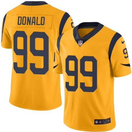 Rams #99 Aaron Donald Gold Men's Stitched NFL Limited Rush Jersey