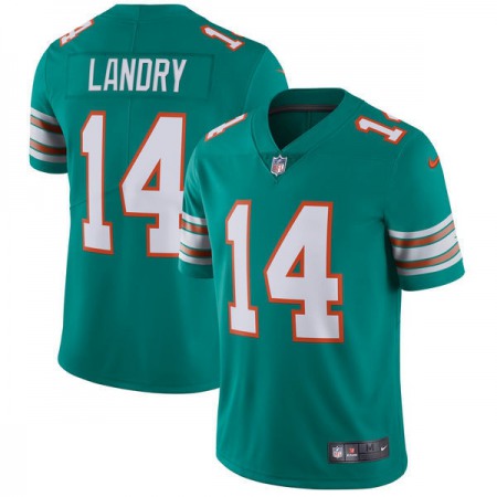 Men's Miami Dolphins #14 Jarvis Landry Aqua Green Vapor Untouchable Limited Stitched NFL Jersey