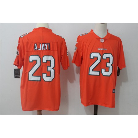 Men's Miami Dolphins #23 Jay Ajayi Orange Stitched NFL Vapor Untouchable Limited Jersey