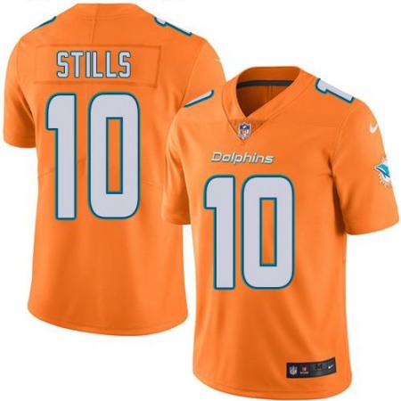 Dolphins #10 Kenny Stills Orange Men's Stitched NFL Limited Rush Jersey