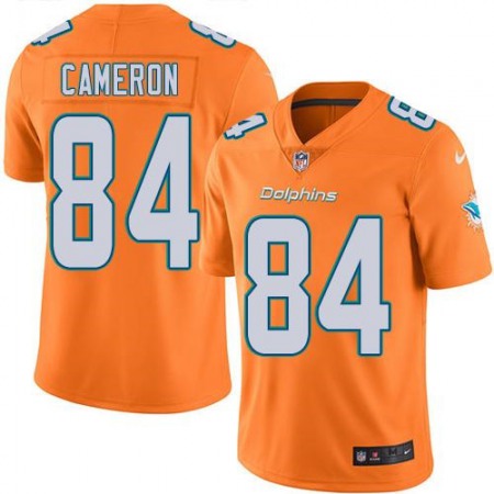Dolphins #84 Jordan Cameron Orange Men's Stitched NFL Limited Rush Jersey