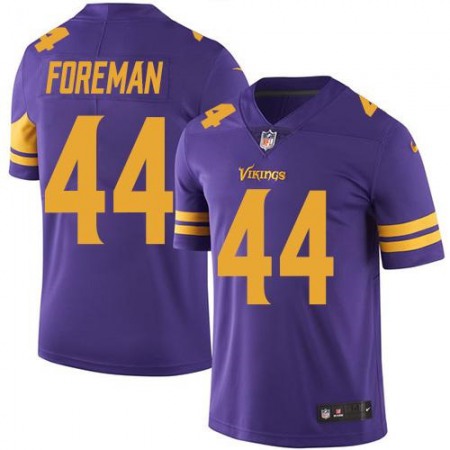 Vikings #44 Chuck Foreman Purple Men's Stitched NFL Limited Rush Jersey