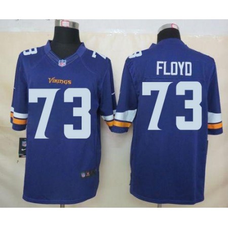 Vikings #73 Sharrif Floyd Purple Team Color Men's Stitched NFL Limited Jersey