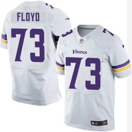 Vikings #73 Sharrif Floyd White Men's Stitched NFL Elite Jersey