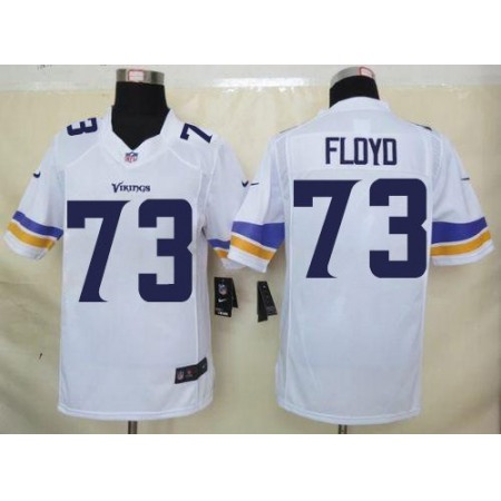 Vikings #73 Sharrif Floyd White Men's Stitched NFL Limited Jersey
