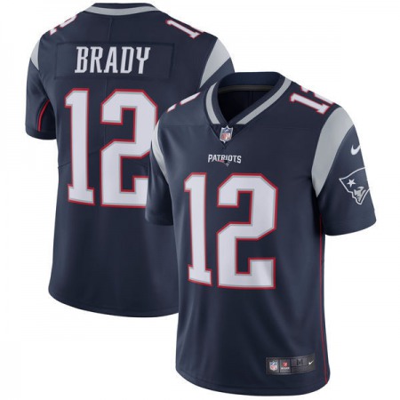 Men's New England Patriots #12 Tom Brady Navy Vapor Untouchable Limited Stitched NFL Jersey