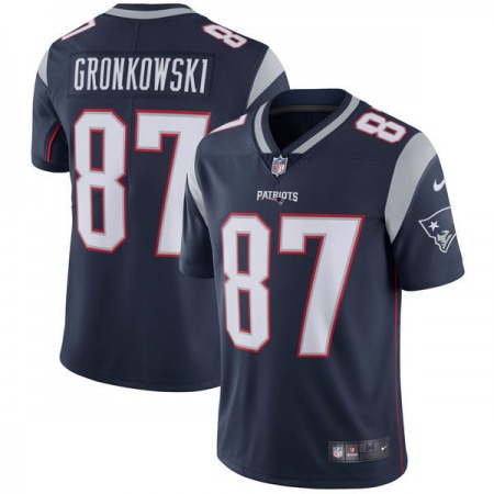 Men's New England Patriots #87 Rob Gronkowski Navy Vapor Untouchable Limited Stitched NFL Jersey