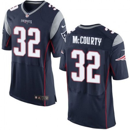 Patriots #32 Devin McCourty Navy Blue Team Color Men's Stitched NFL New Elite Jersey