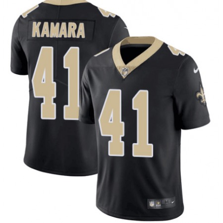 Men's New Orleans Saints #41 Alvin Kamara Black Vapor Untouchable Limited Stitched NFL Jersey