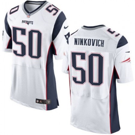 Patriots #50 Rob Ninkovich White Men's Stitched NFL New Elite Jersey