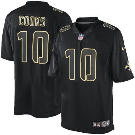 Saints #10 Brandin Cooks Black Men's Stitched NFL Impact Limited Jersey