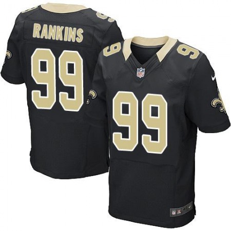 Saints #99 Sheldon Rankins Black Team Color Men's Stitched NFL Elite Jersey